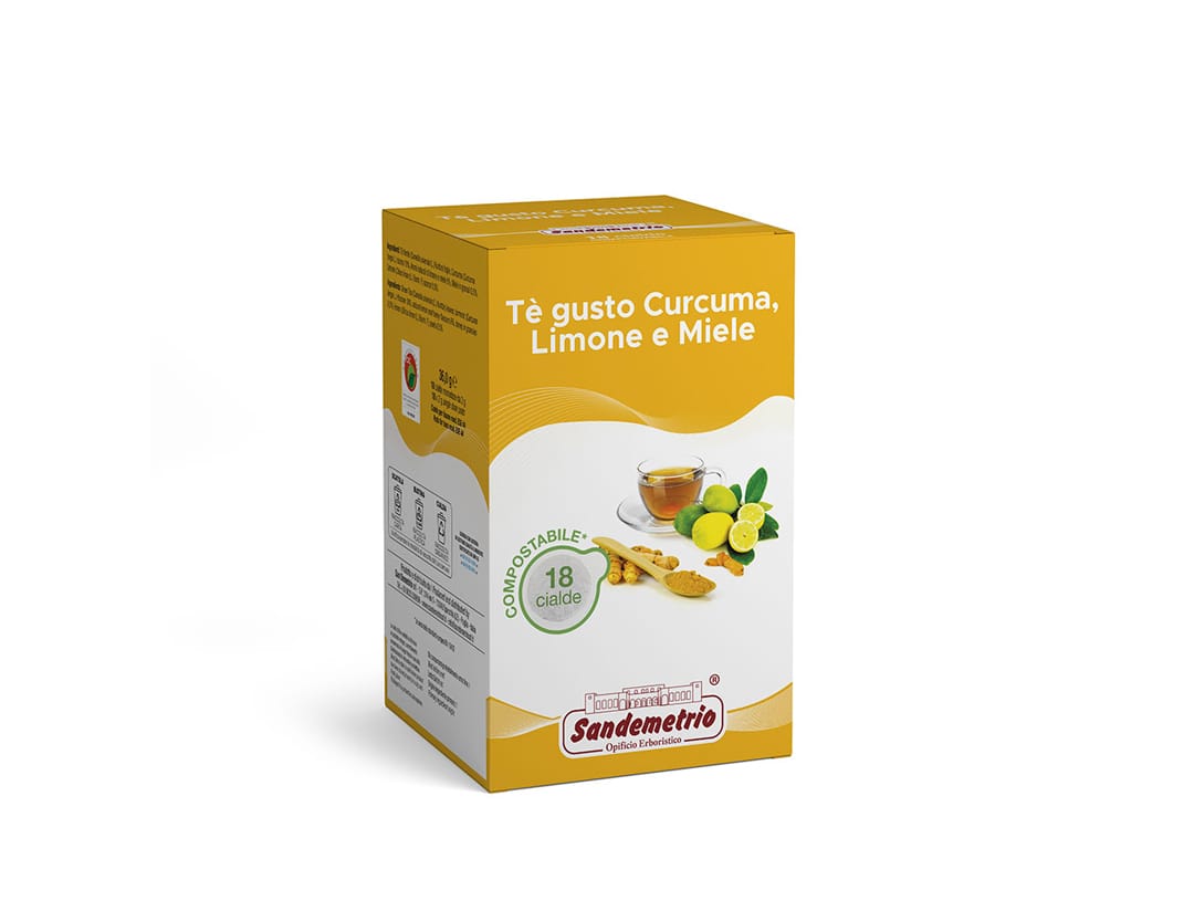 Tè gusto Curcuma Limone e Miele - 18 cialde